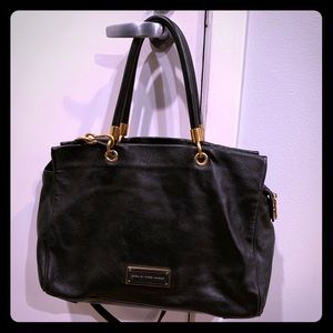 Marc Jacobs Black Leather Hobo Bag